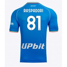 SSC Napoli Giacomo Raspadori #81 Hemmatröja 2023-24 Korta ärmar